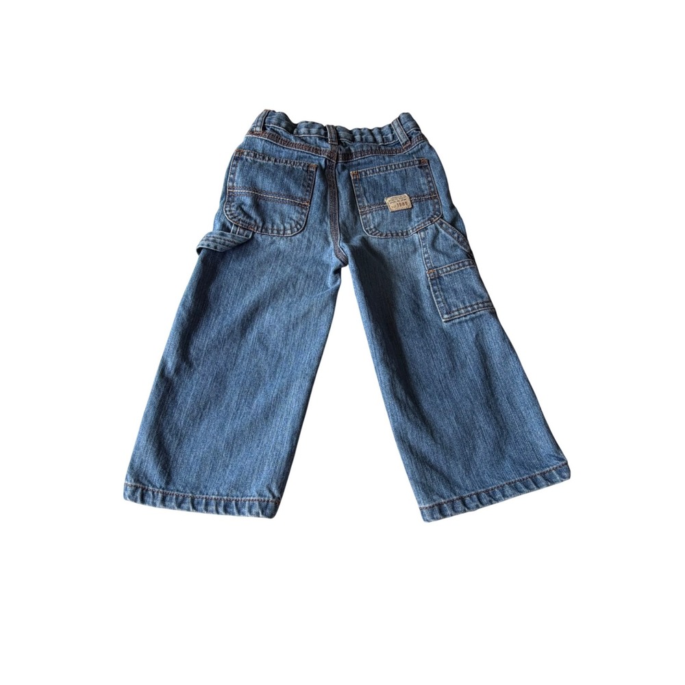 The Childrens Place Carpenter Jeans Toddler Boys 24 Months Blue Denim Pants - Picture 3 of 4